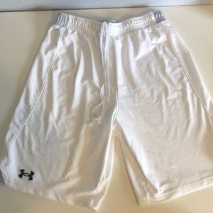 Mens white athletic shorts